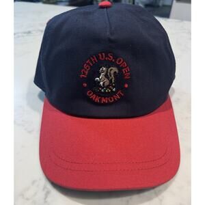 125th US Open Oakmont Golf Hat Imperial SnapBack Blue Red Adjustable EUC